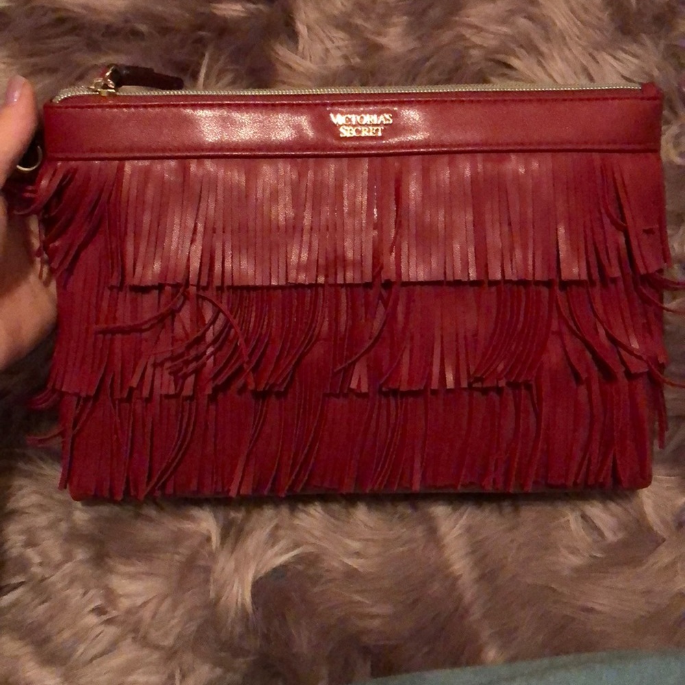 Victoria’s Secret red clutch hand bag